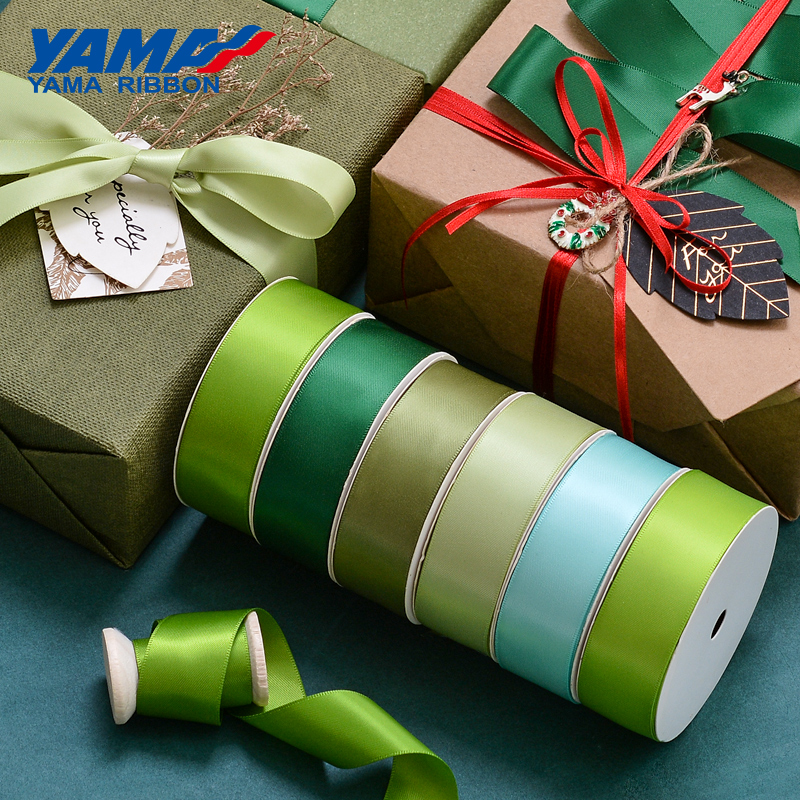 YAMA Double Face Satin Ribbon - 1 1/2 Inch 25 Yards for Gift Wrapping  Ribbons Ro