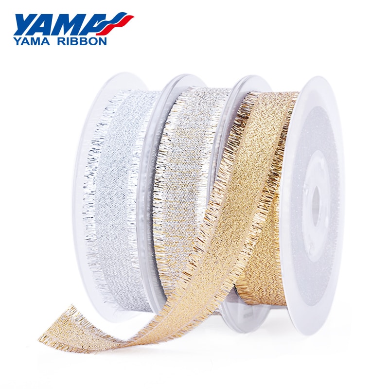 YAMA Metallic Braided Fringe Ribbon For Gift Wrapping 28902