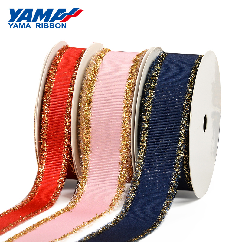 YAMA Red Ribbon Cakes Custom Single Face Satin Thin Red Ribbon
