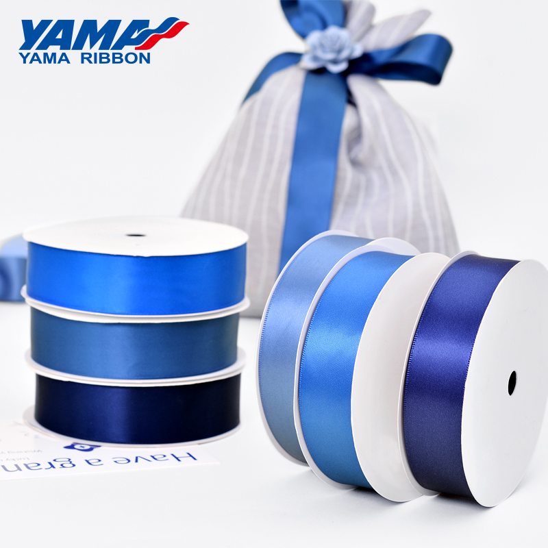 Offray Single Face Satin Polyester Ribbon - Navy Blue - 1 Each