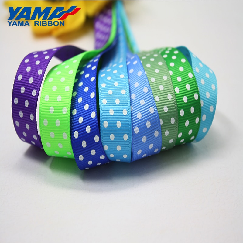 YAMA Organza Sheer Ribbon Brown Green Yellow Series 24400