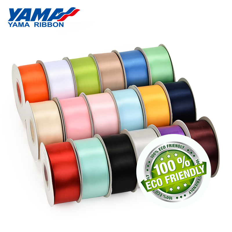 Recycled Ribbon YAMA Factory White Eco-Friendly With RPET Material