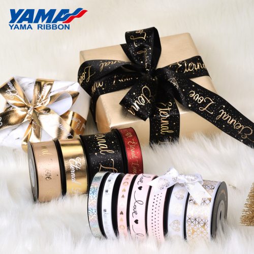 100 Yards/Roll 75MM Solid Diamond Printed Grosgrain Ribbon For