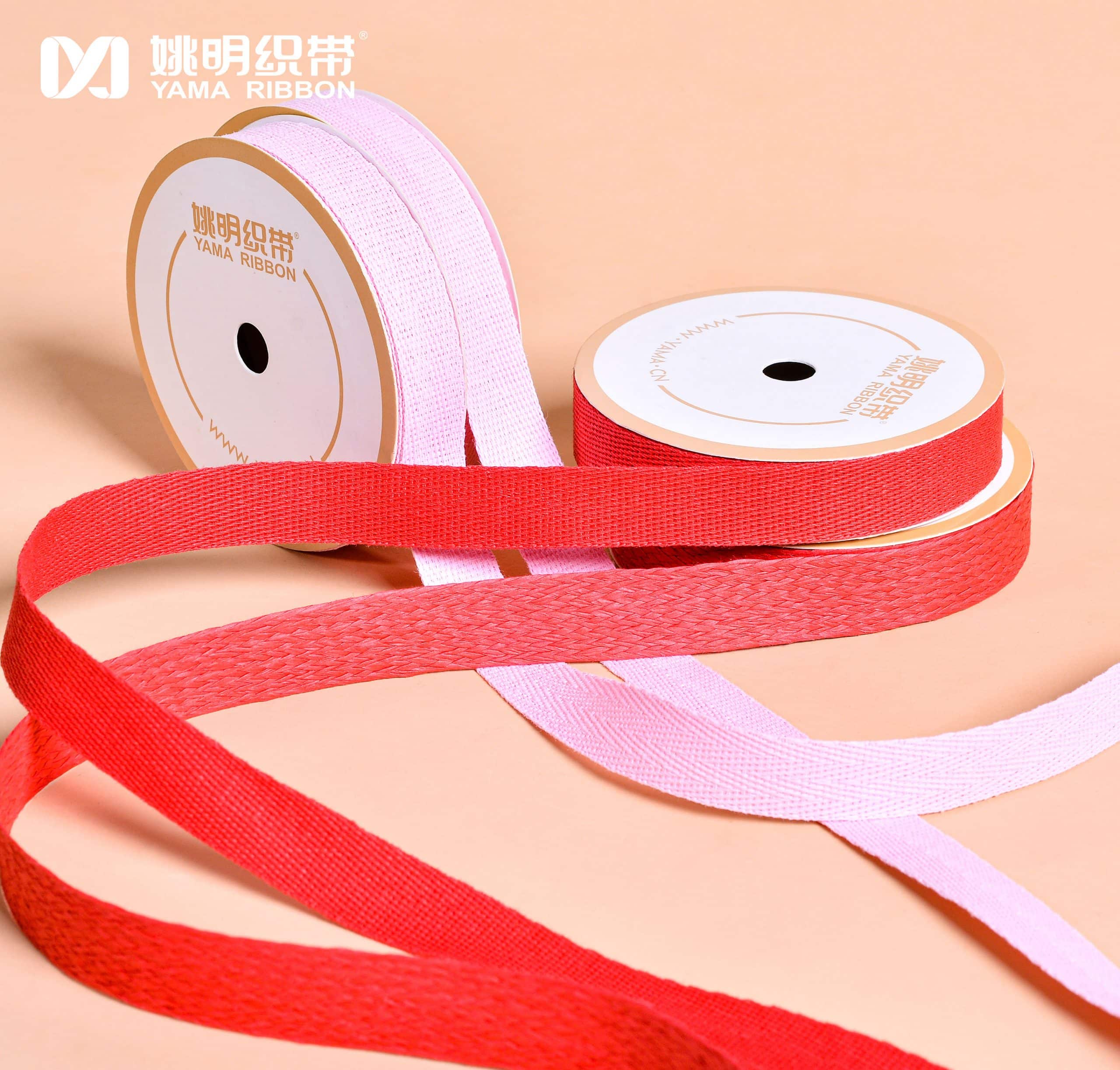 Cotton Ribbon Tape Colors Soft Yama Factory 6-38MM Widths